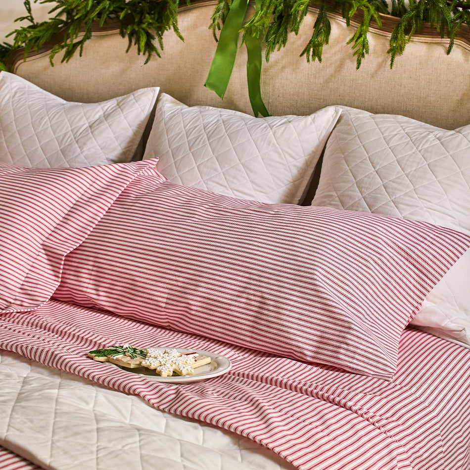 Ticking Stripe Single Fitted Sheet